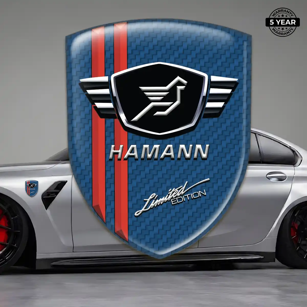 Hamman 3D Badge Sticker Sleek Style