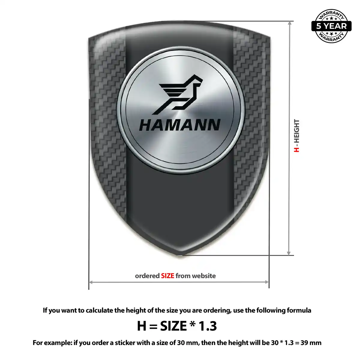 Hamman 3D Domed Sticker Deluxe Edition