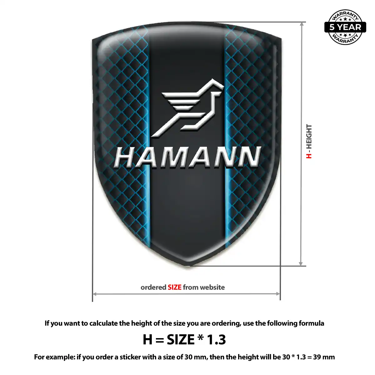 Hamman 3D Domed Sticker Exclusive Series