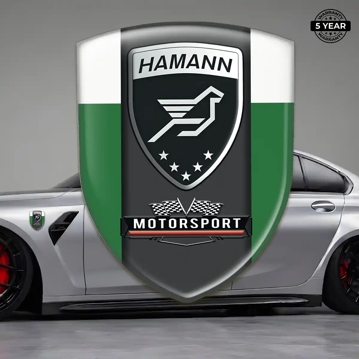 Hamman 3D Domed Sticker Exterior Luxe
