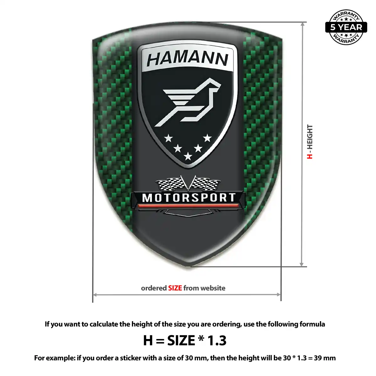 Hamman 3D Emblem Sticker Elite Edition