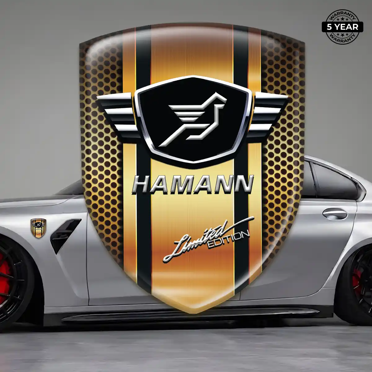 Hamman 3D Emblem Sticker Interior Luxe
