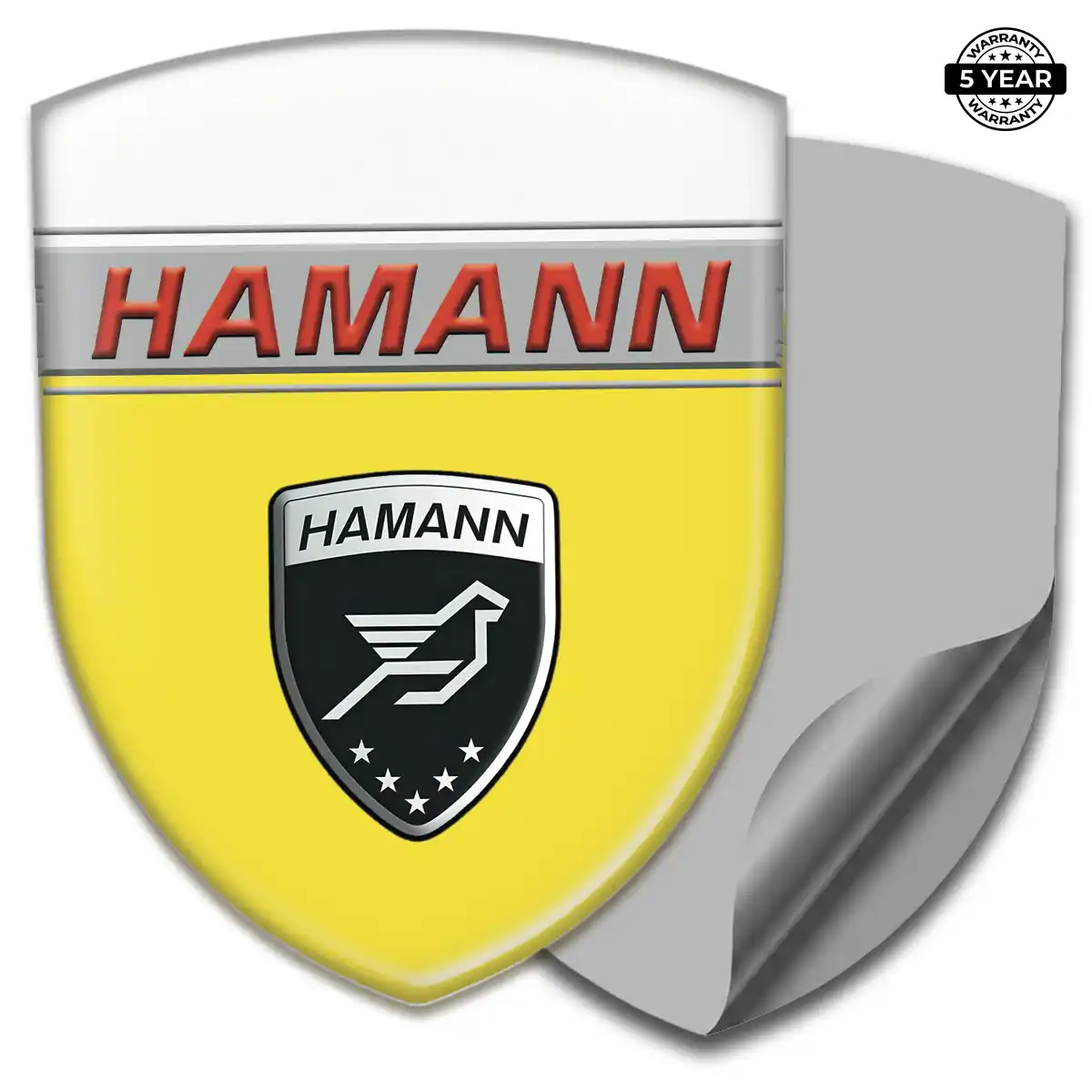 Hamman 3D Emblem Sticker Refined Design