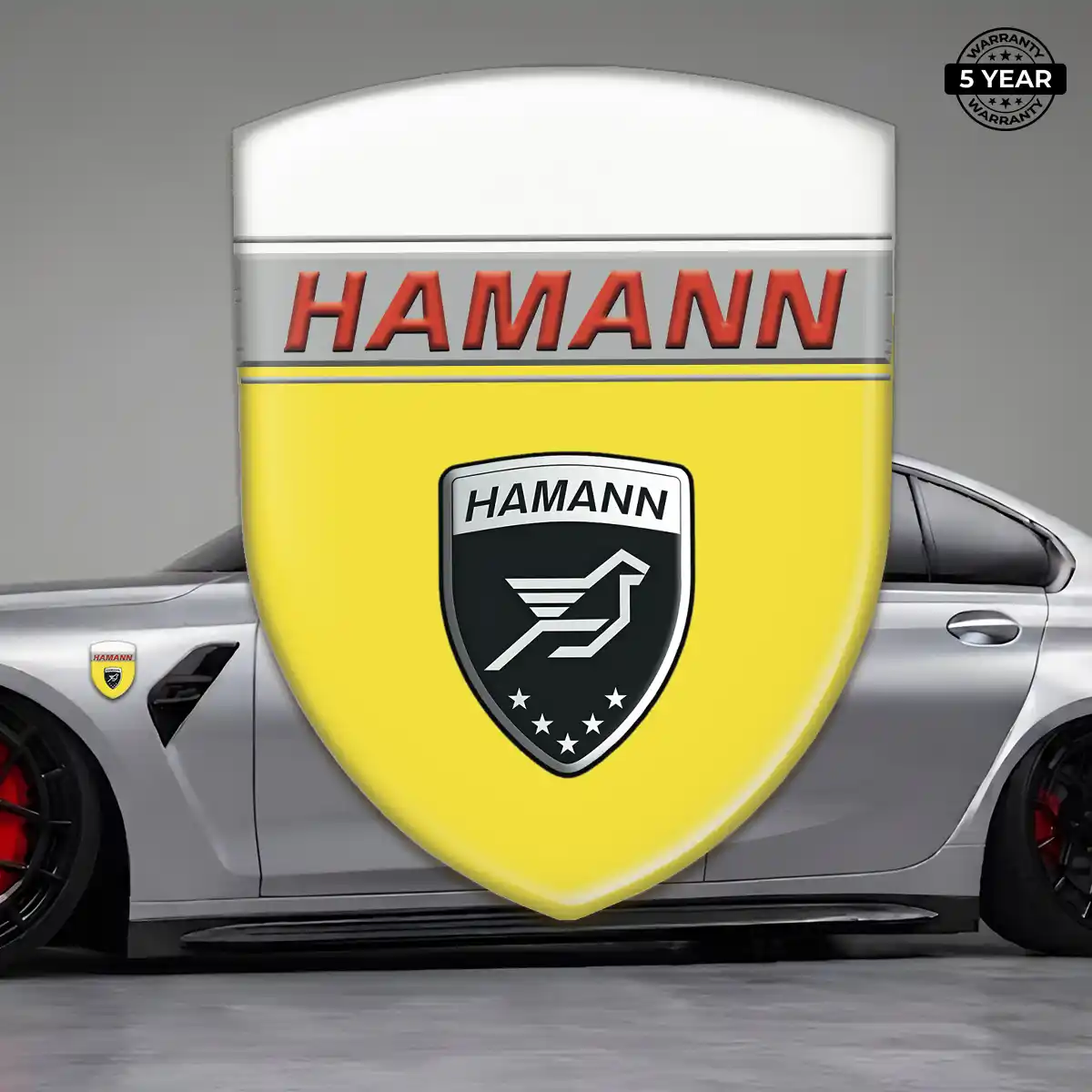 Hamman 3D Emblem Sticker Refined Design