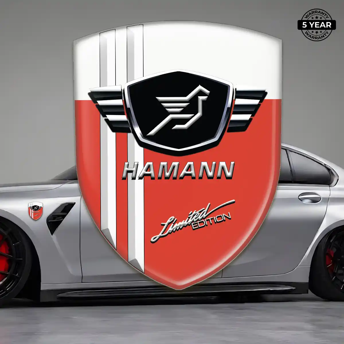 Hamman 3D Emblem Sticker Resin Luxe