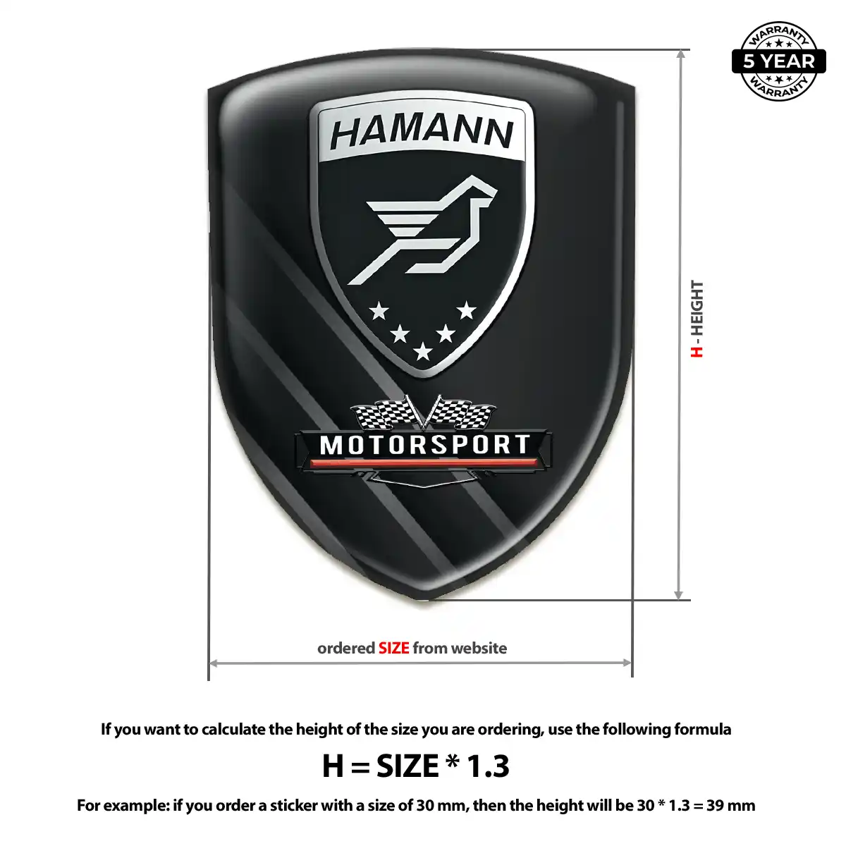 Hamman 3D Gel Sticker Auto Tuning
