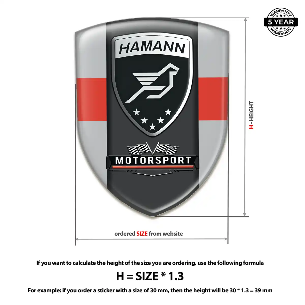 Hamman 3D Gel Sticker Cabin Style