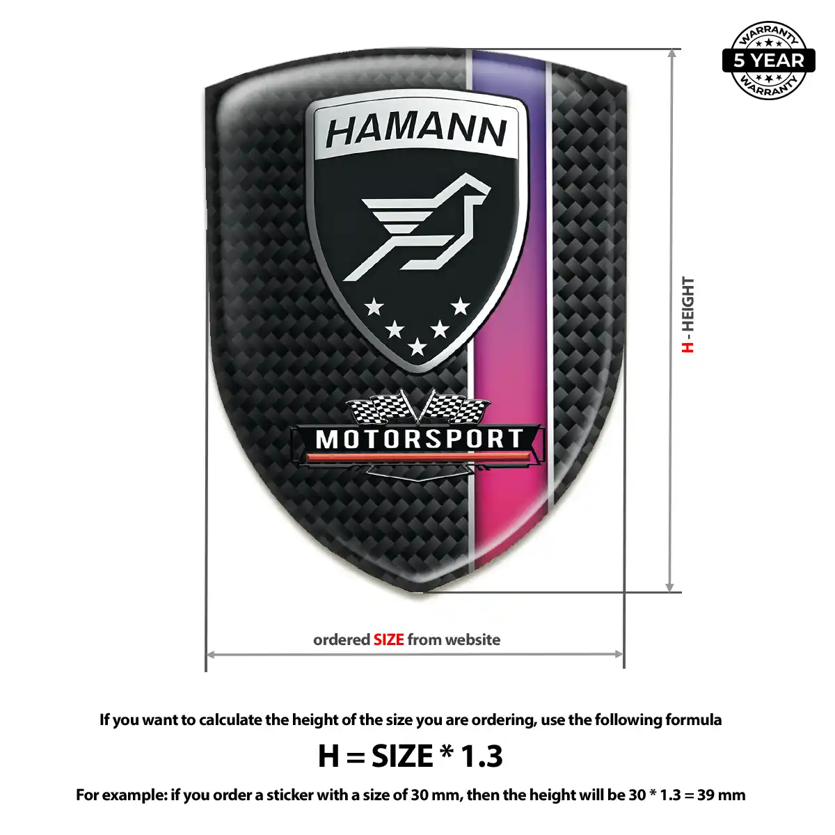 Hamman 3D Gel Sticker Noble Edition