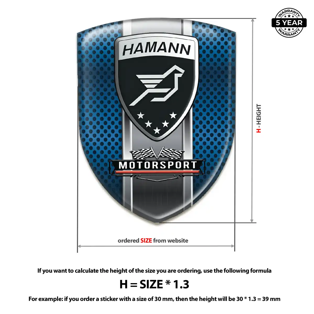 Hamman 3D Gel Sticker Outer Style