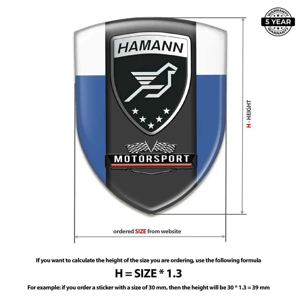 Hamman 3D Gel Sticker Prestige Line