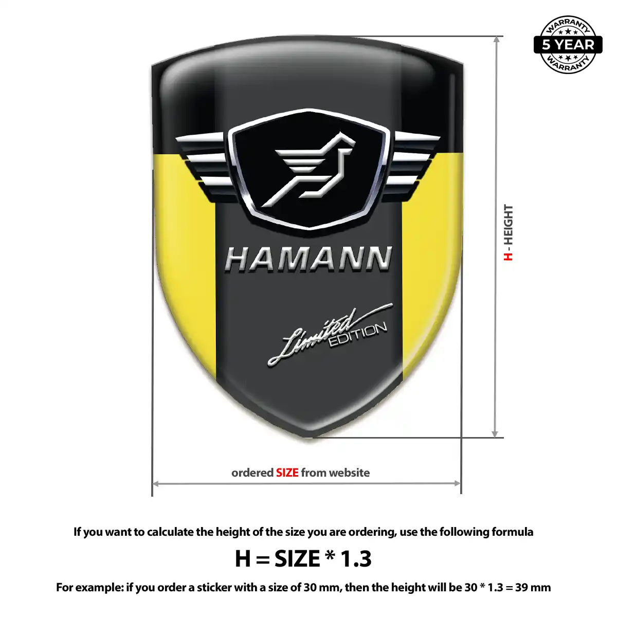 Hamman 3D Gel Sticker Prime Quality