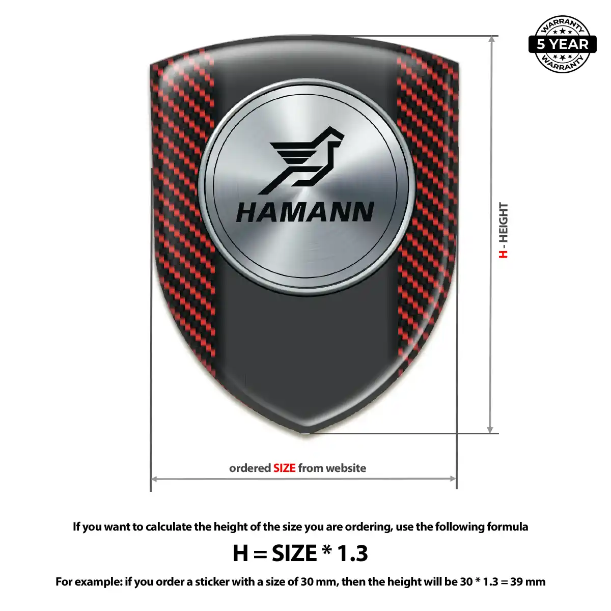 Hamman 3D Gel Sticker Signature Grade