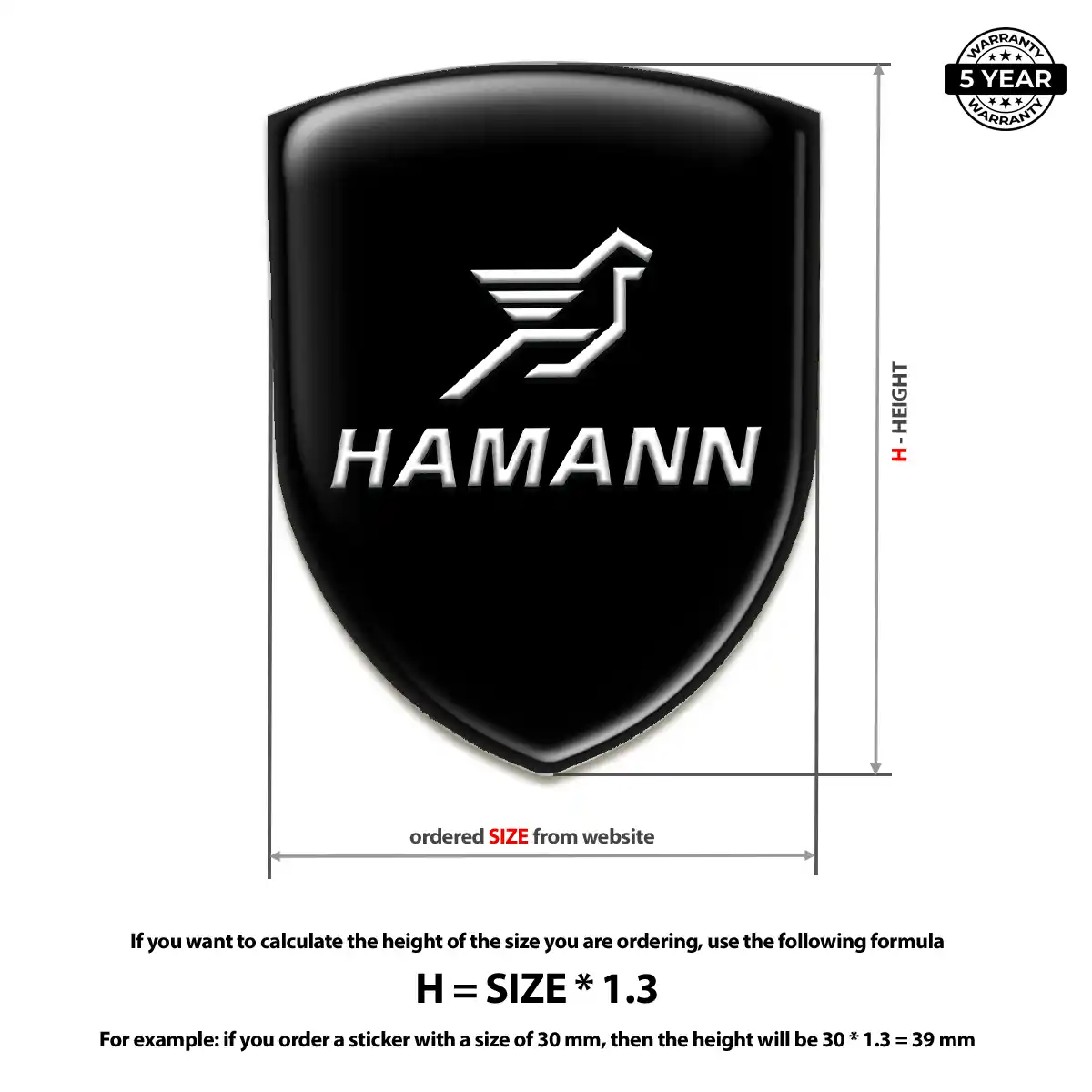 Hamman 3D Gel Sticker Sport Tuning