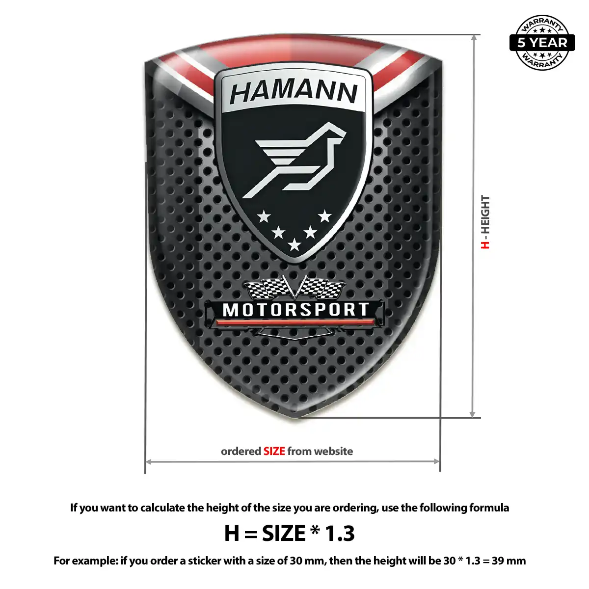 Hamman 3D Gel Sticker Street Tuning