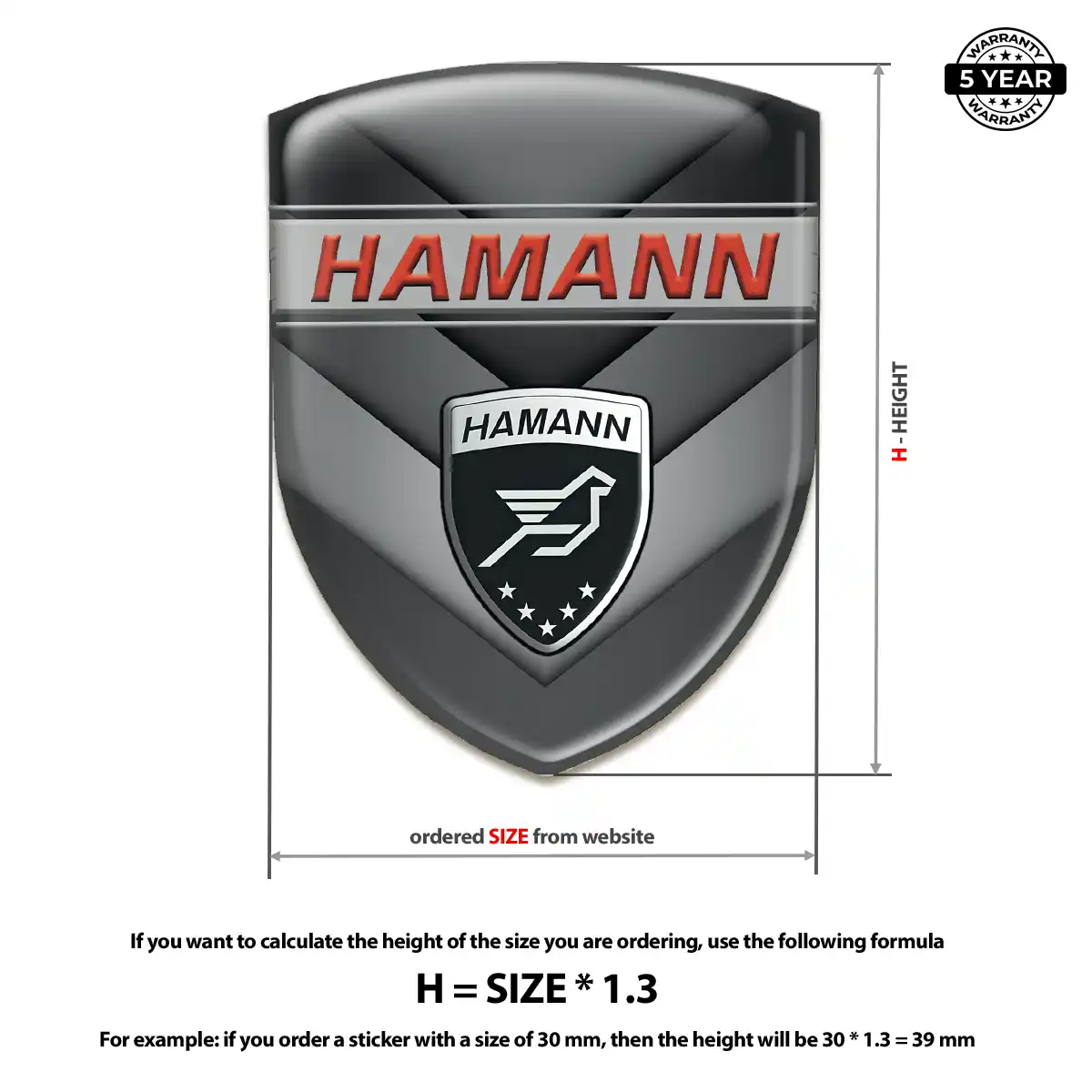 Hamman 3D Logo Sticker Deluxe Edition