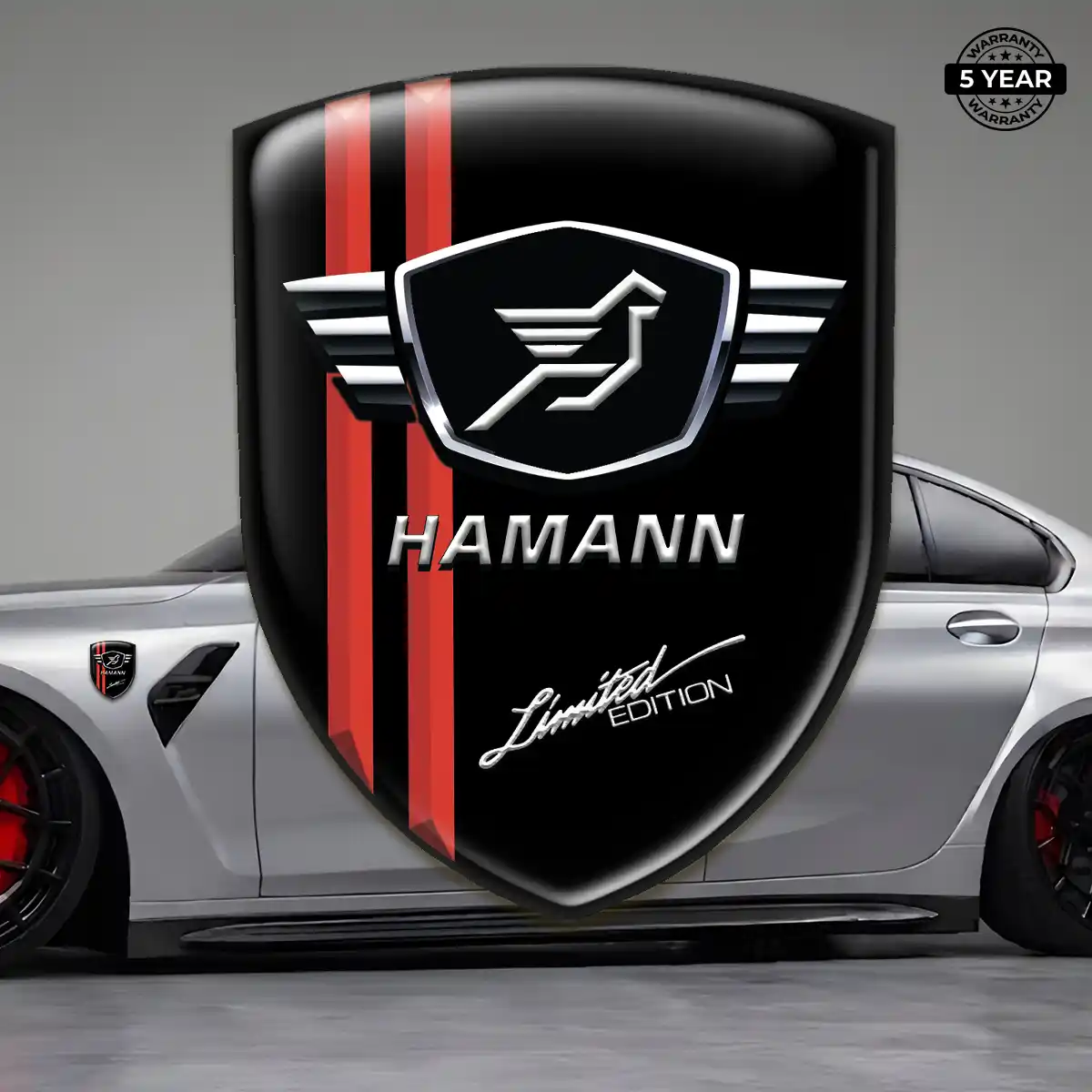 Hamman 3D Logo Sticker Exterior Luxe