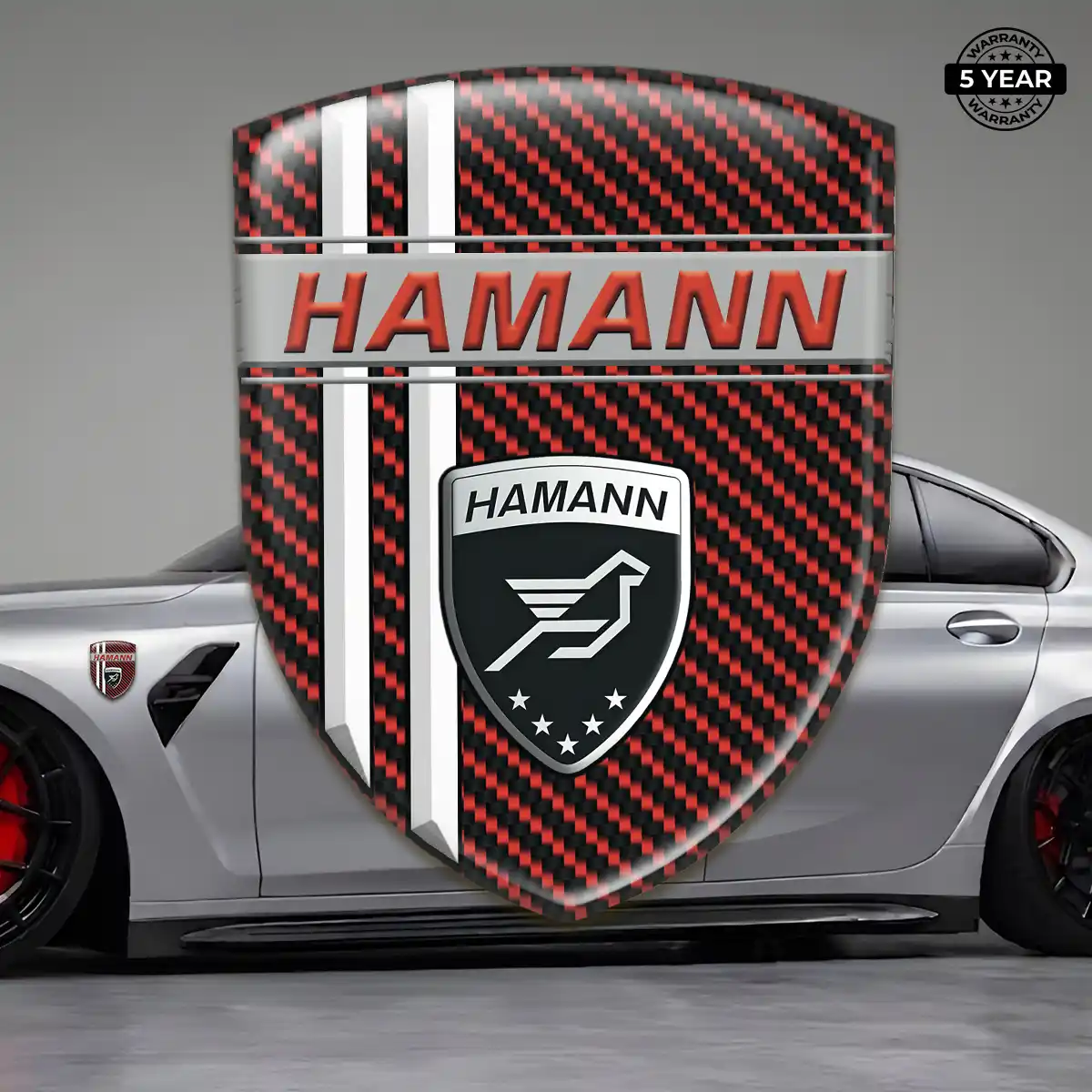 Hamman 3D Logo Sticker Outer Style