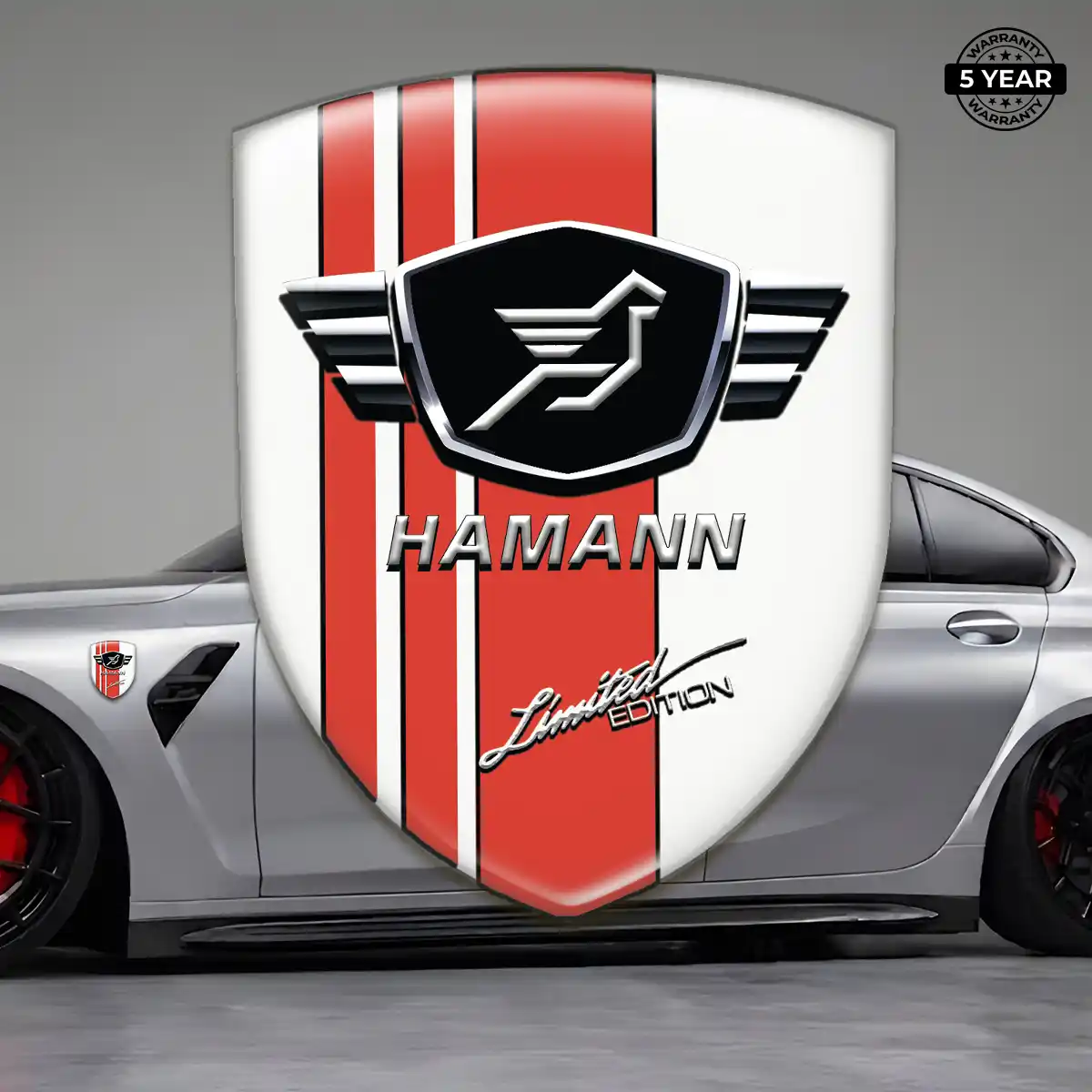 Hamman 3D Logo Sticker Premium Dome