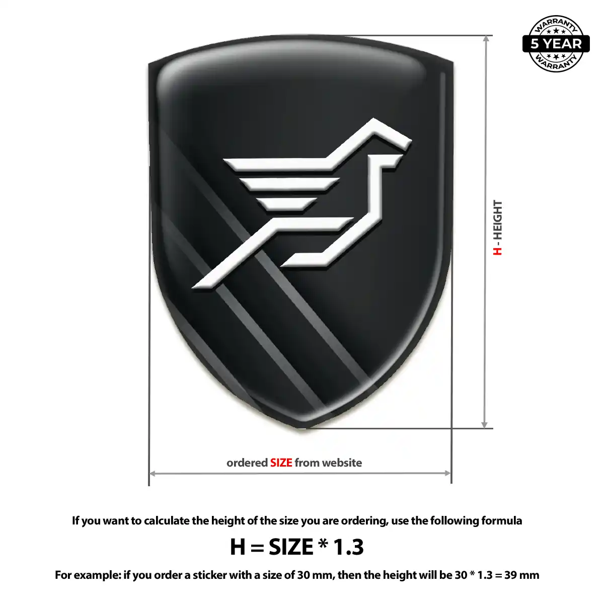 Hamman 3D Logo Sticker Prime Quality