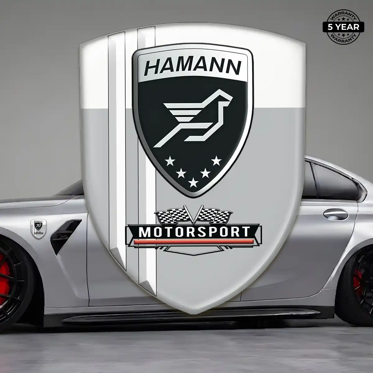 Hamman 3D Logo Sticker Refined Design