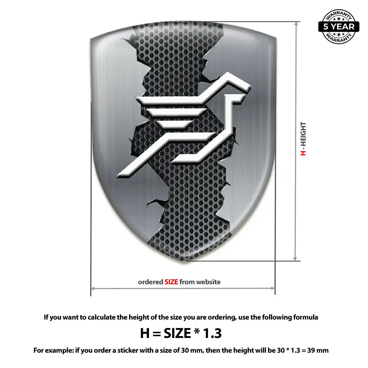 Hamman 3D Logo Sticker Signature Grade
