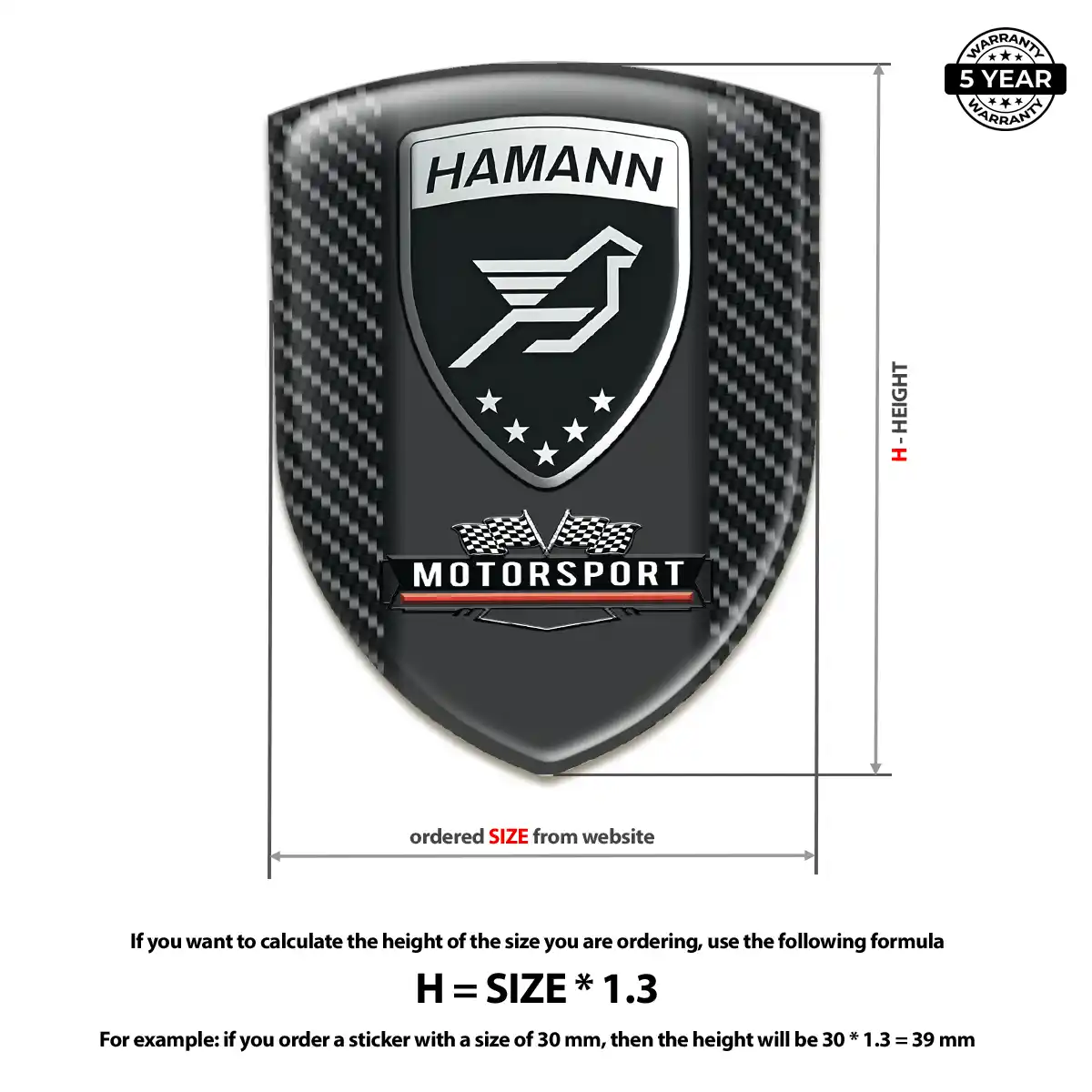 Hamman 3D Resin Sticker Deluxe Edition