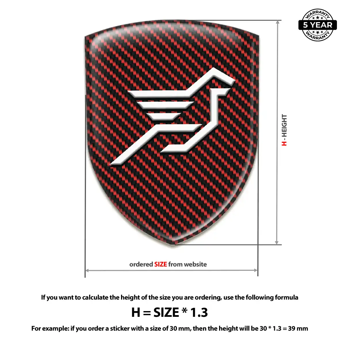 Hamman 3D Resin Sticker Elite Finish