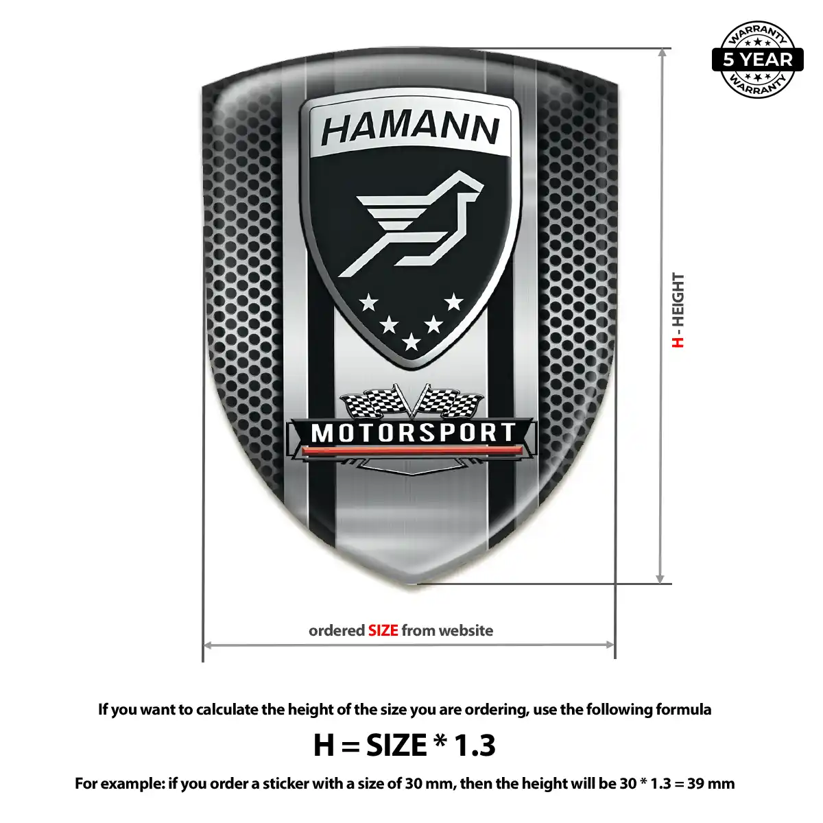 Hamman 3D Resin Sticker Exclusive Series
