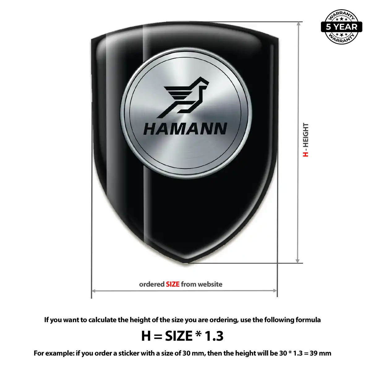Hamman 3D Resin Sticker Noble Edition
