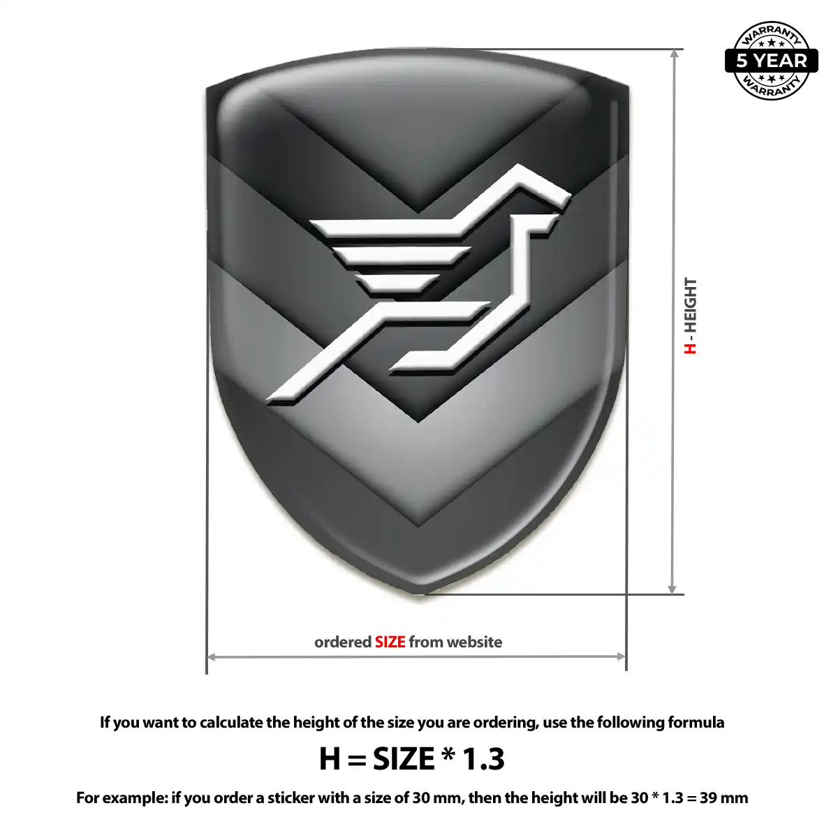 Hamman 3D Resin Sticker Opulent Line