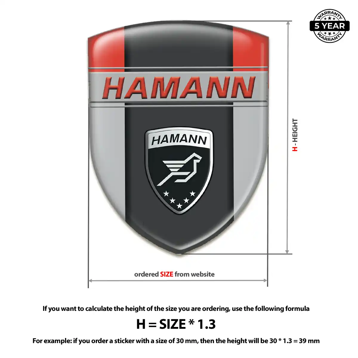 Hamman 3D Resin Sticker Resin Elite