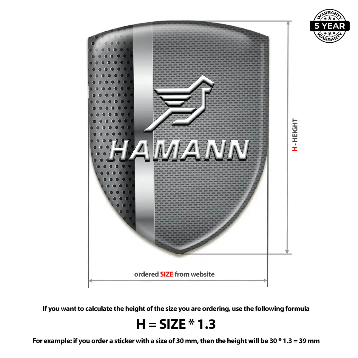 Hamman 3D Resin Sticker Superior Craft