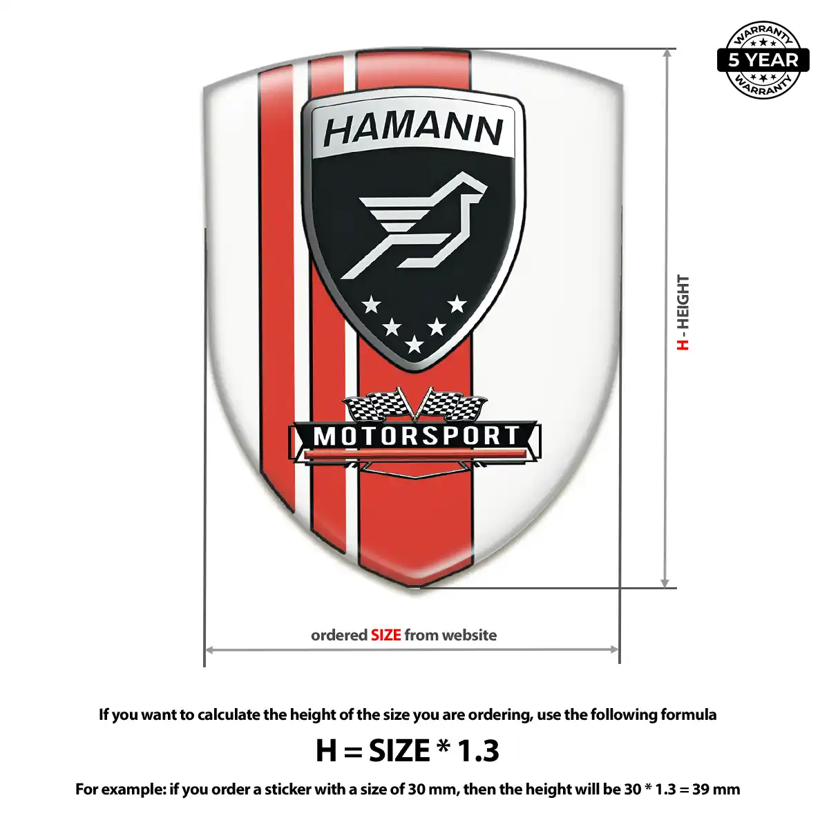 Hamman Automotive Emblem Sticker Auto Tuning