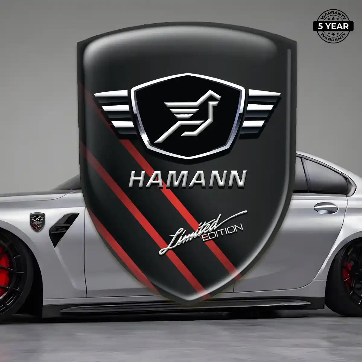 Hamman Automotive Emblem Sticker Cabin Style