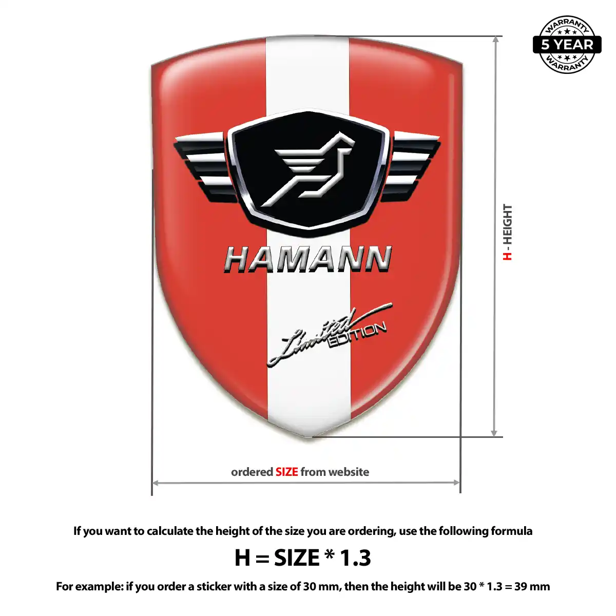 Hamman Automotive Emblem Sticker Deluxe Edition