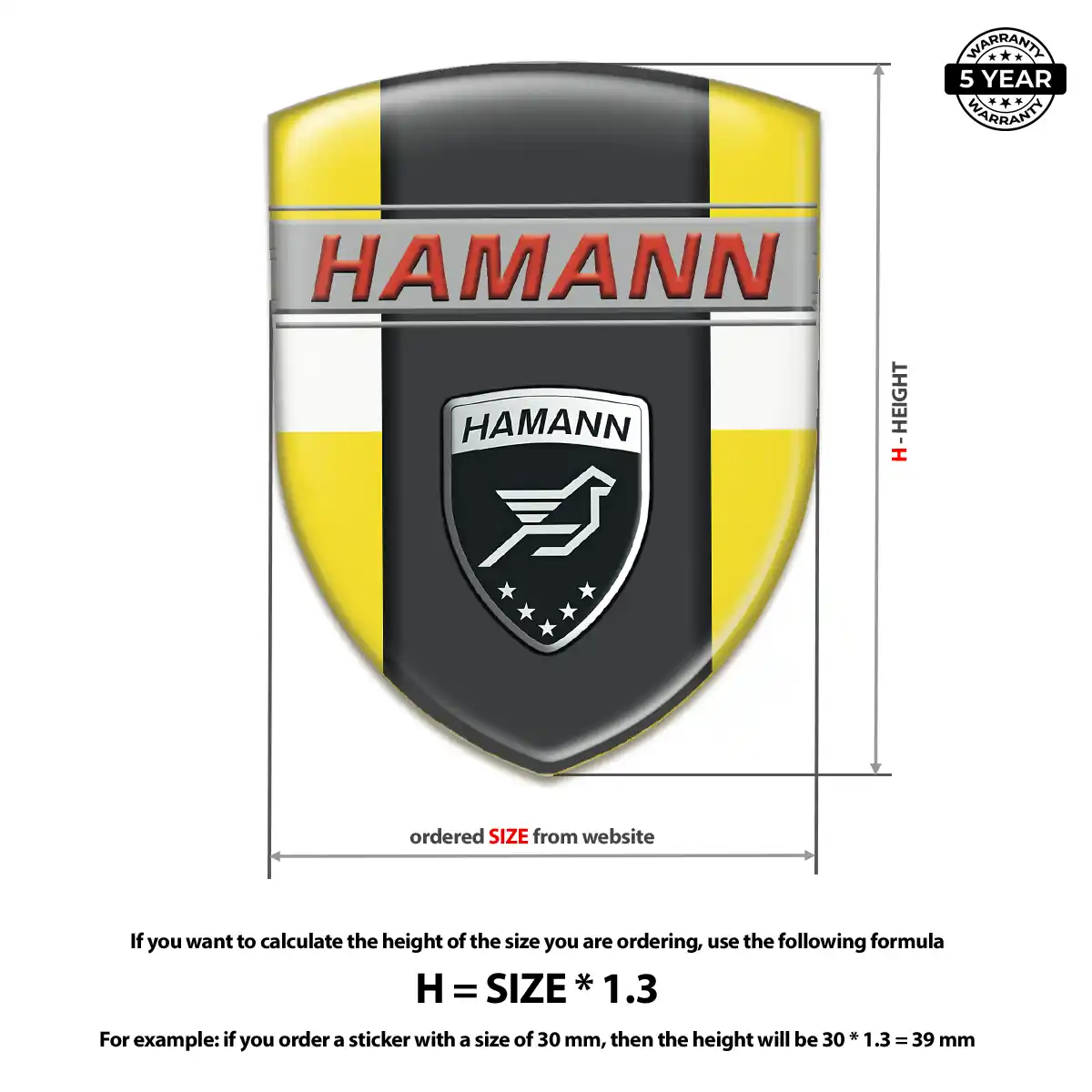 Hamman Automotive Emblem Sticker Elite Edition