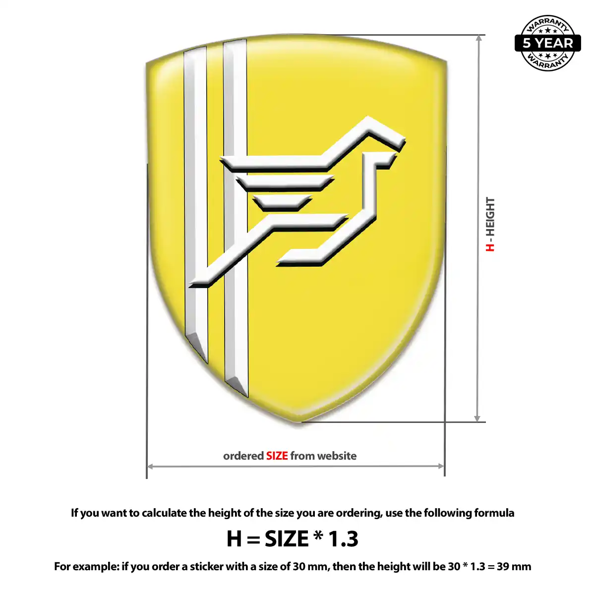 Hamman Automotive Emblem Sticker Elite Finish