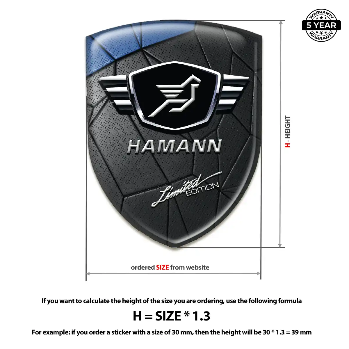 Hamman Automotive Emblem Sticker Exclusive Series
