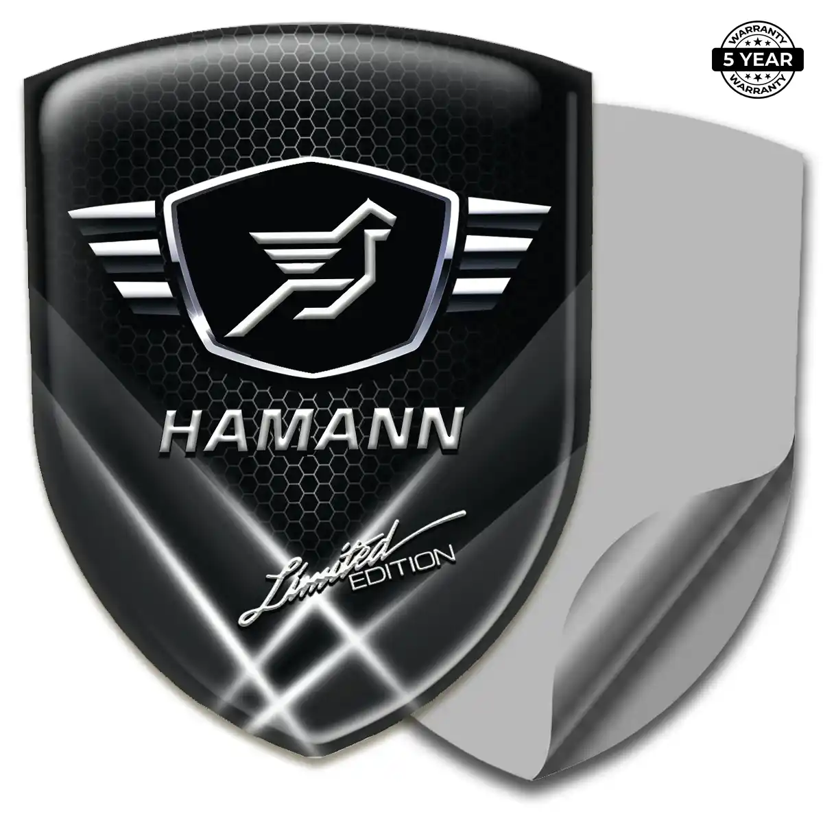 Hamman Automotive Emblem Sticker Resin Luxe