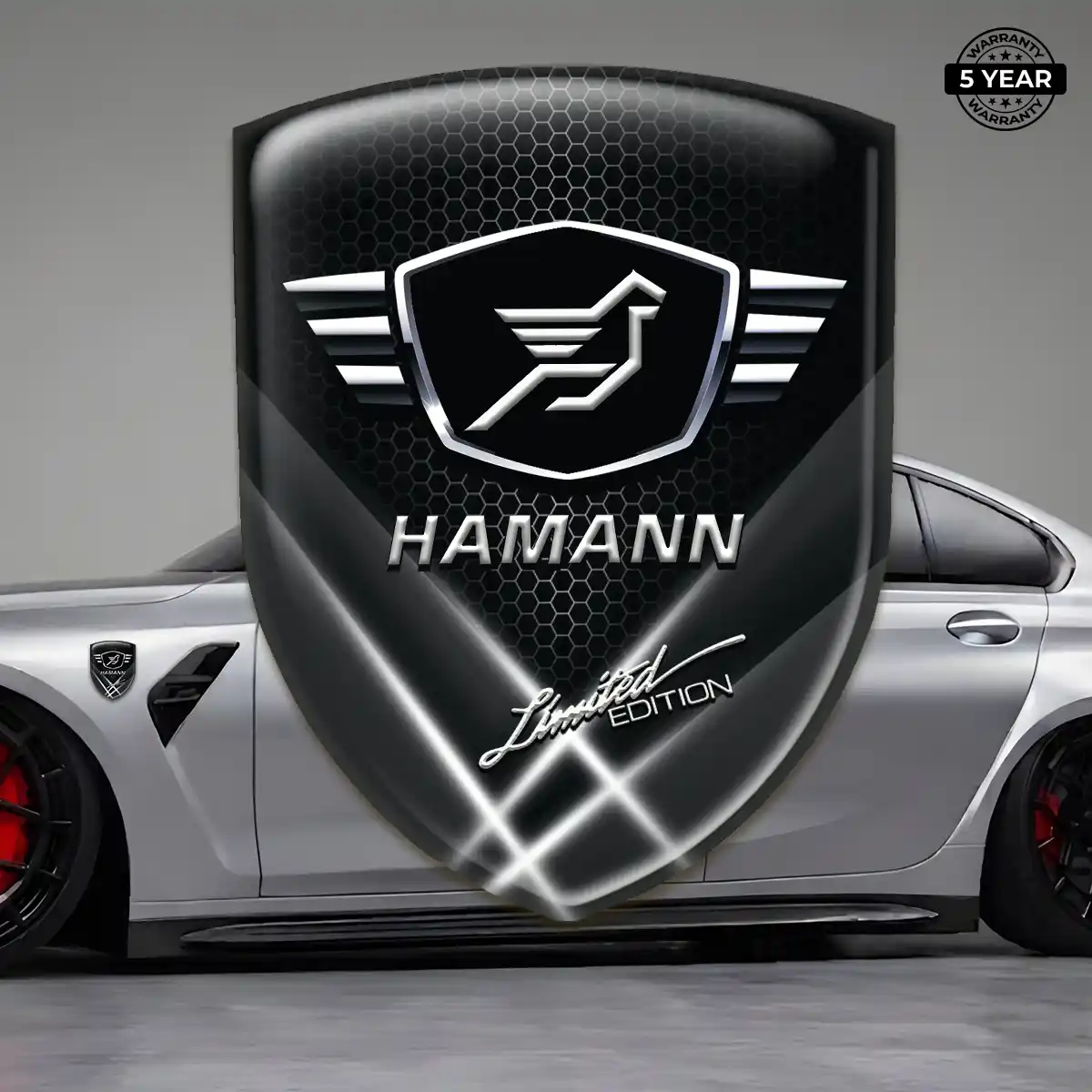 Hamman Automotive Emblem Sticker Resin Luxe