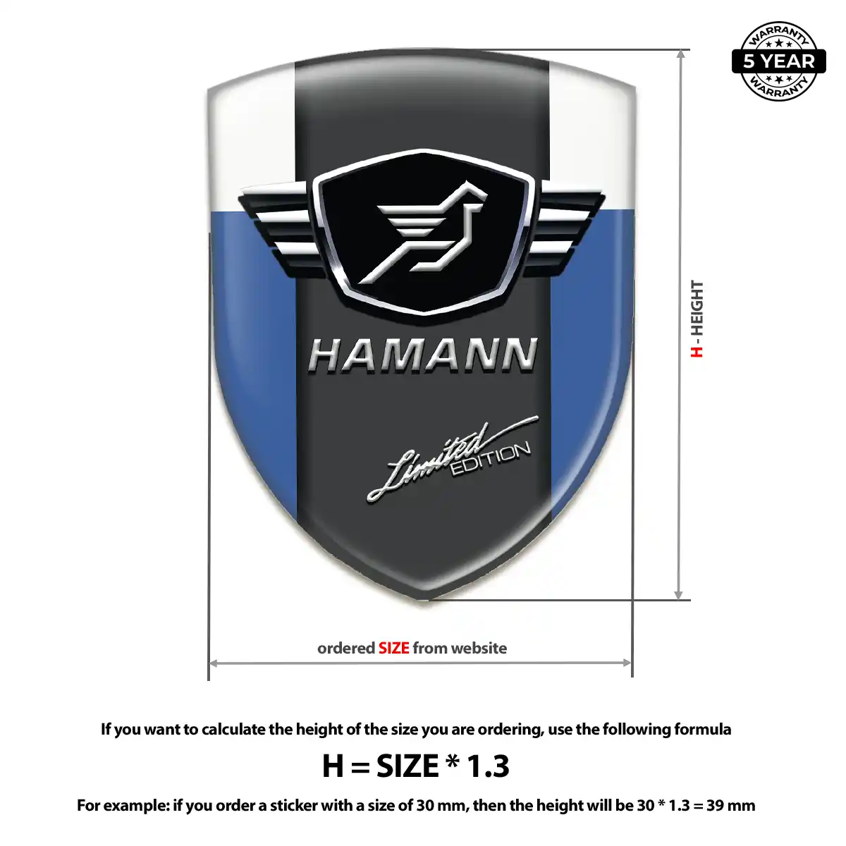 Hamman Automotive Emblem Sticker Street Tuning
