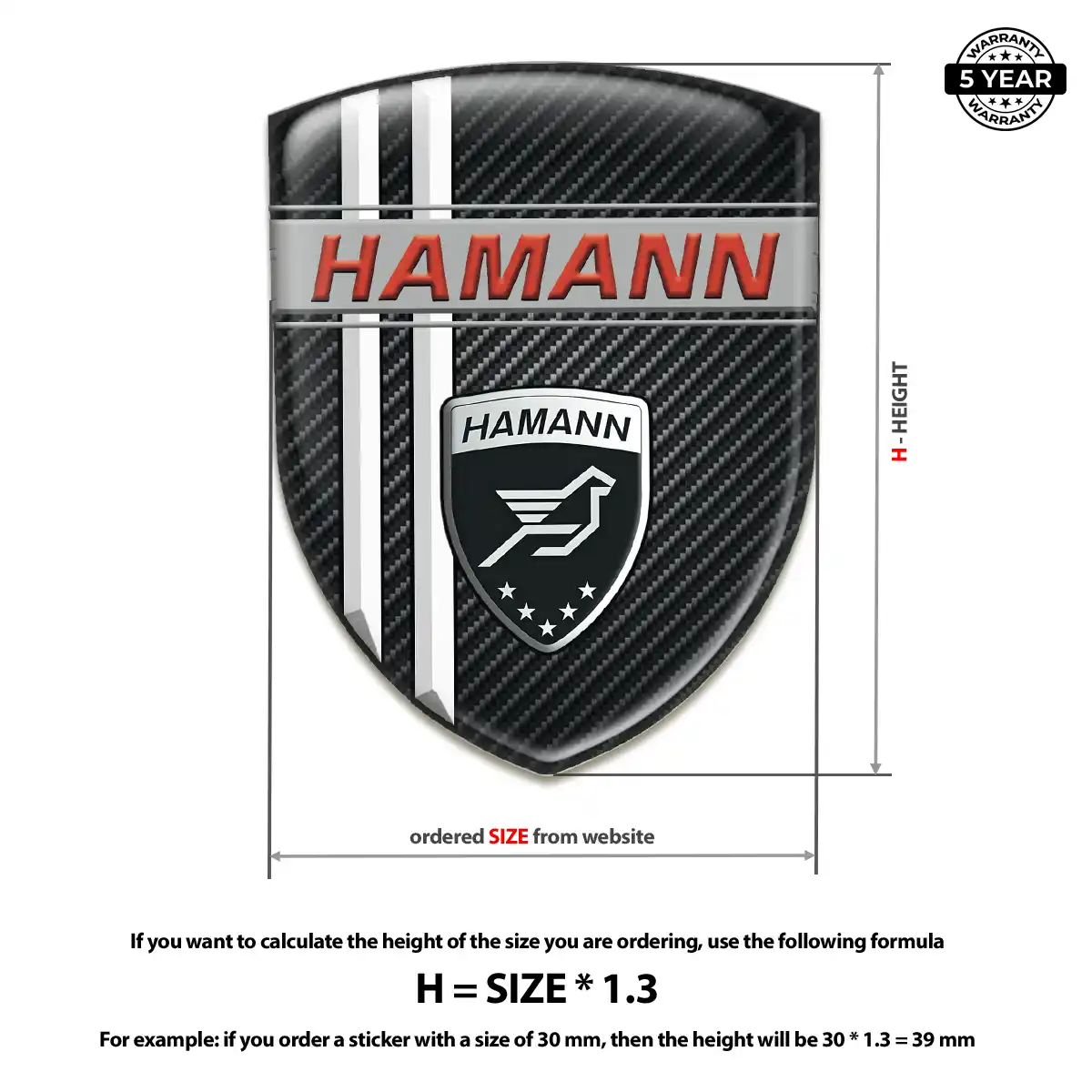 Hamman Automotive Logo Sticker Auto Tuning