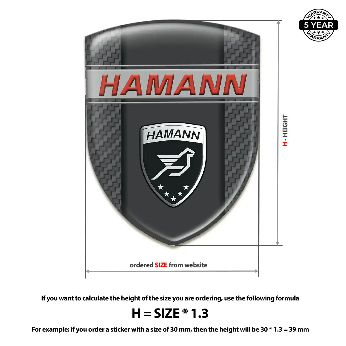Hamman Automotive Logo Sticker Deluxe Edition