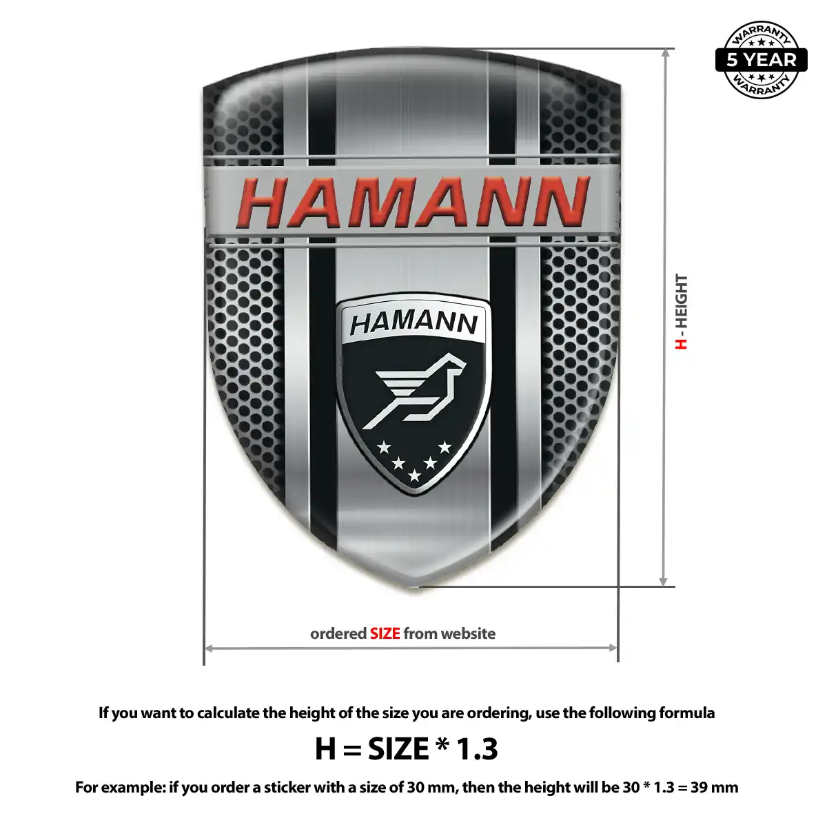 Hamman Automotive Logo Sticker Elite Edition