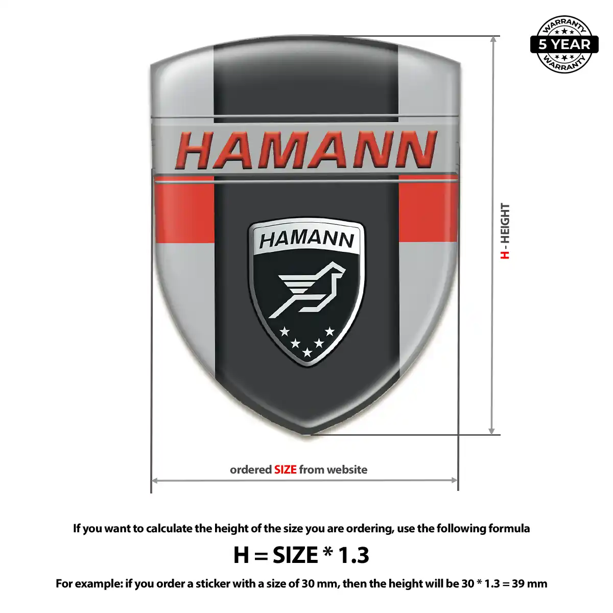 Hamman Automotive Logo Sticker Exclusive Series