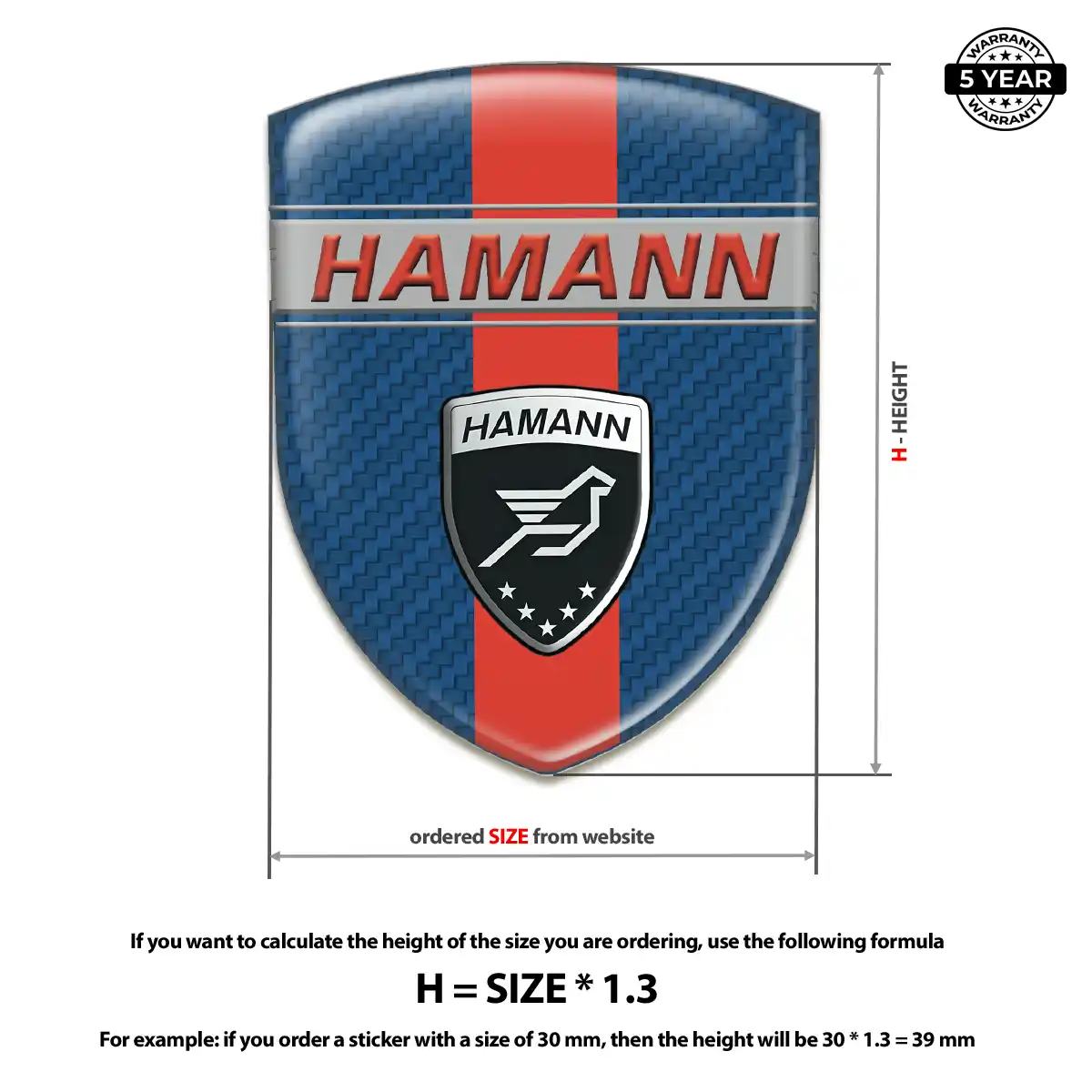 Hamman Automotive Logo Sticker Noble Edition