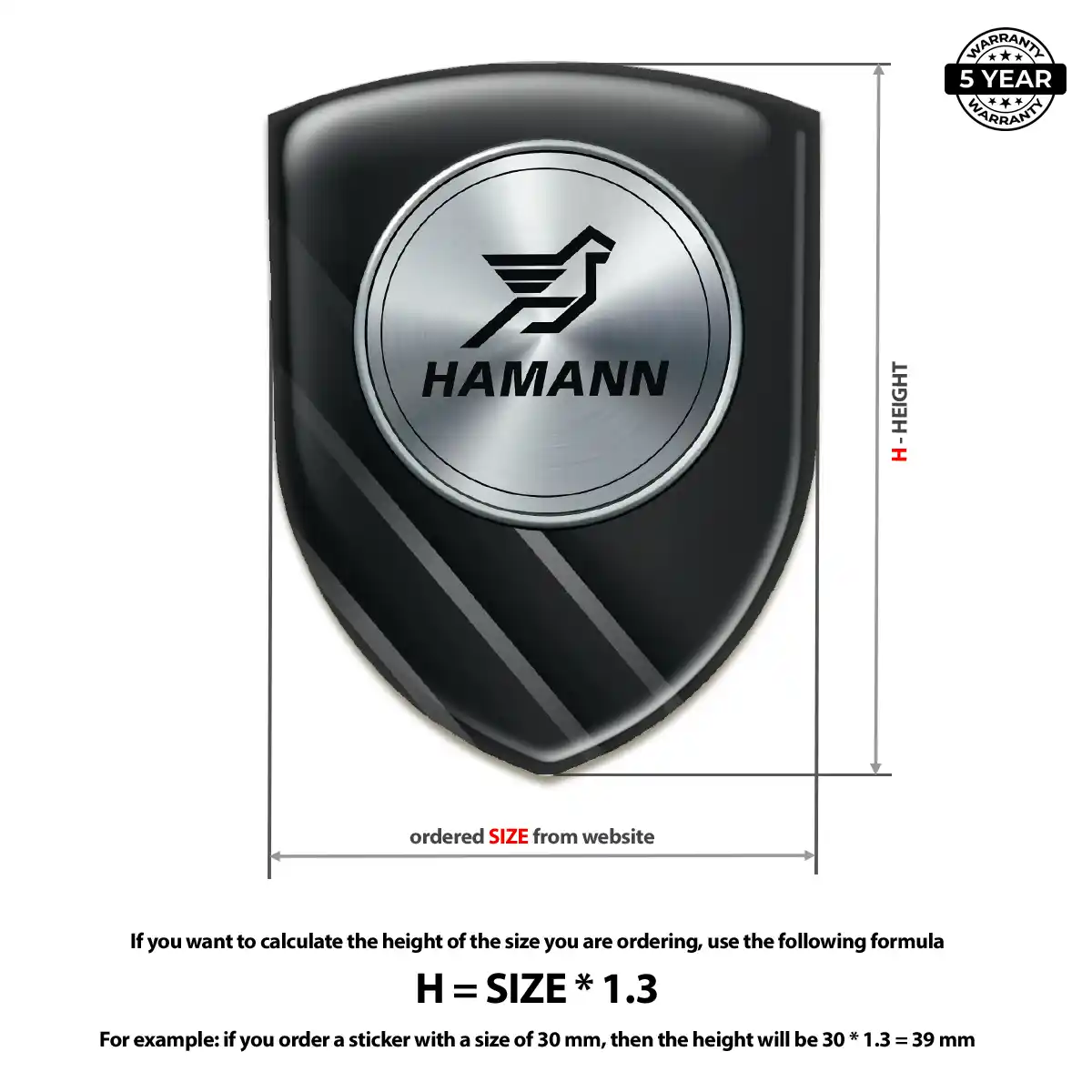 Hamman Automotive Logo Sticker Performance Style