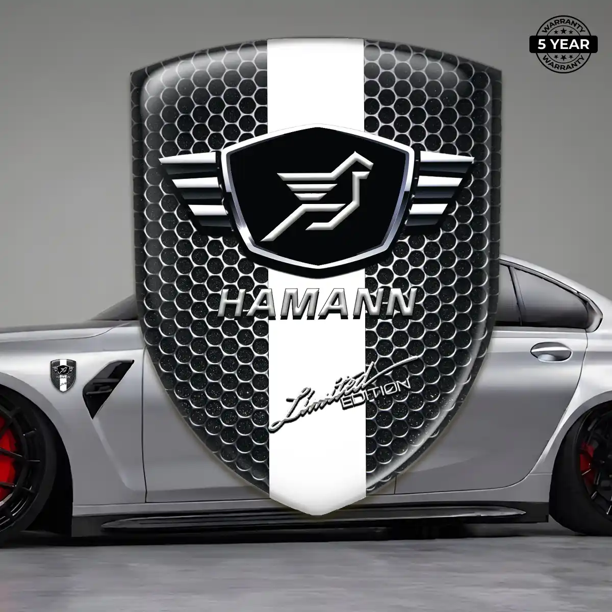 Hamman Automotive Logo Sticker Premium Dome