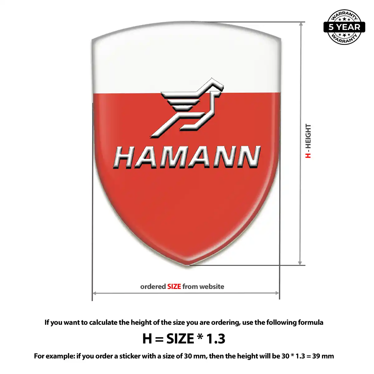 Hamman Automotive Logo Sticker Refined Design