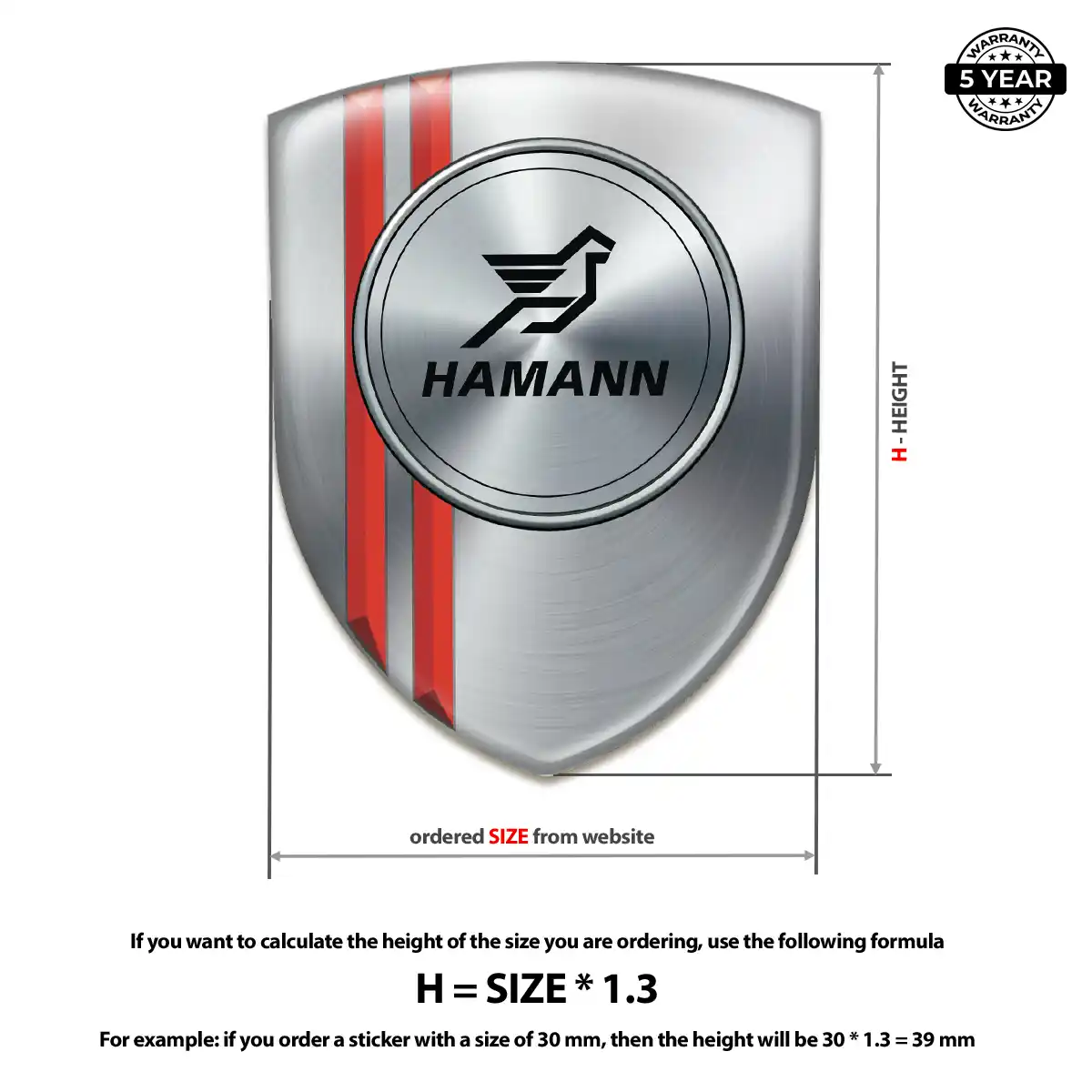 Hamman Automotive Logo Sticker Sport Tuning
